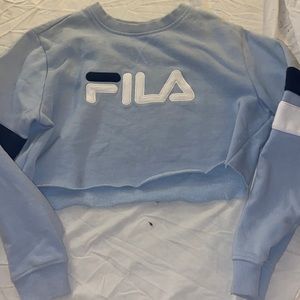 cropped FILA sweatshirt